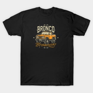 Retro 1987-1991 Ford Bronco w/Tires T-Shirt